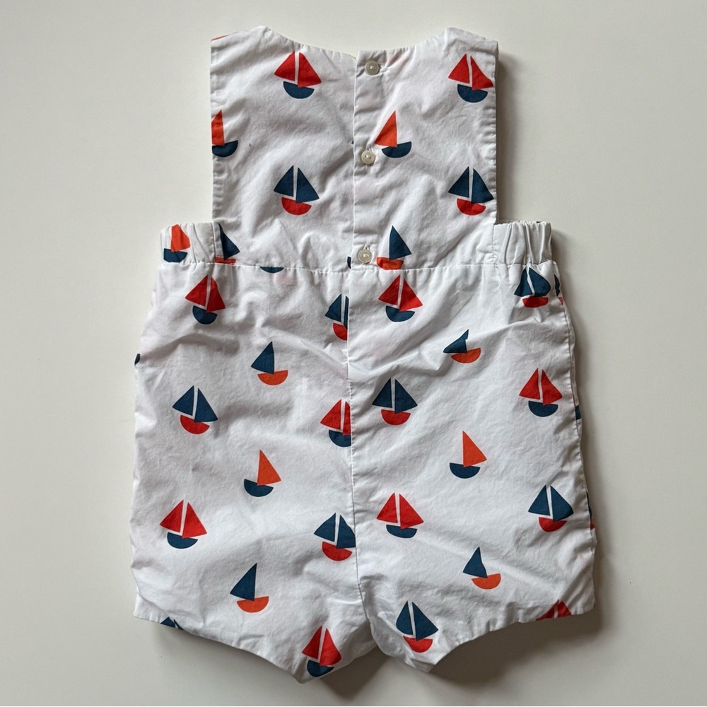 Jacadi Baby Unisex Sailboat Romper - Size 12M - Picture 9 of 16